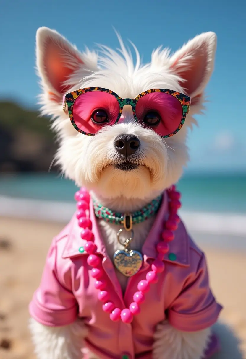 A cool dog generated by Stable Diffusion